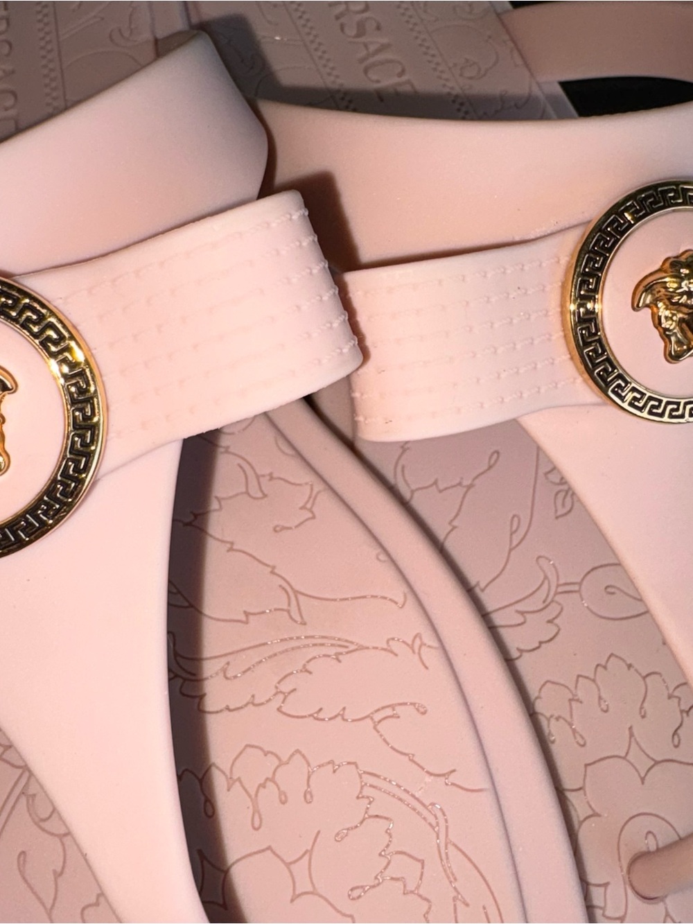 Versace Pink Medusa Sandals - Picture 3 of 8